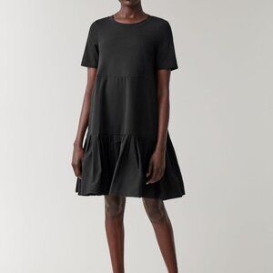 COS Gathered Panel Cotton Dress